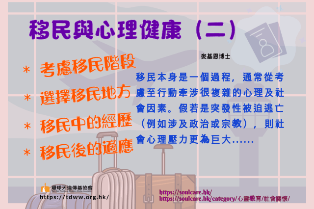 移民與心理健康二